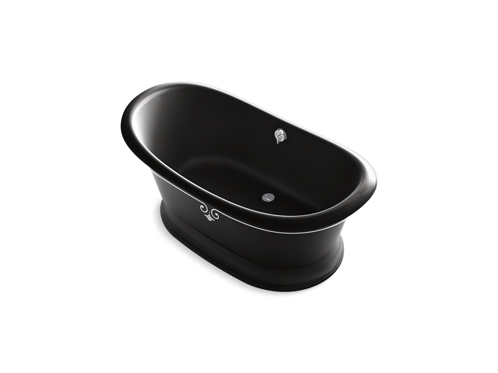 10050-artifacts-66-1-8-x-32-1-2-freestanding-bath-with-iron-black-exterior-and-decorative-border-2.jpg Artifacts™ 66-1/8" x 32-1/2" freestanding bath with Iron Black exterior and decorative border