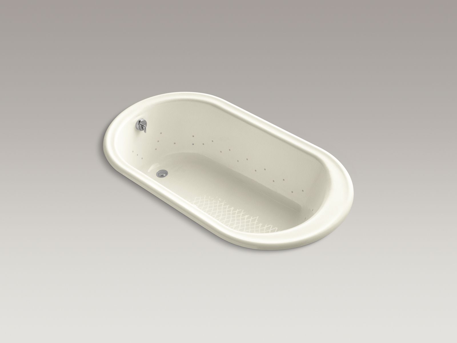 10167-iron-works-66-x-36-drop-in-bubblemassage-air-bath-with-almond-airjet-color-and-end-drain-2.jpg Iron Works® 66" x 36" drop-in BubbleMassage™ air bath with Almond airjet color and end drain