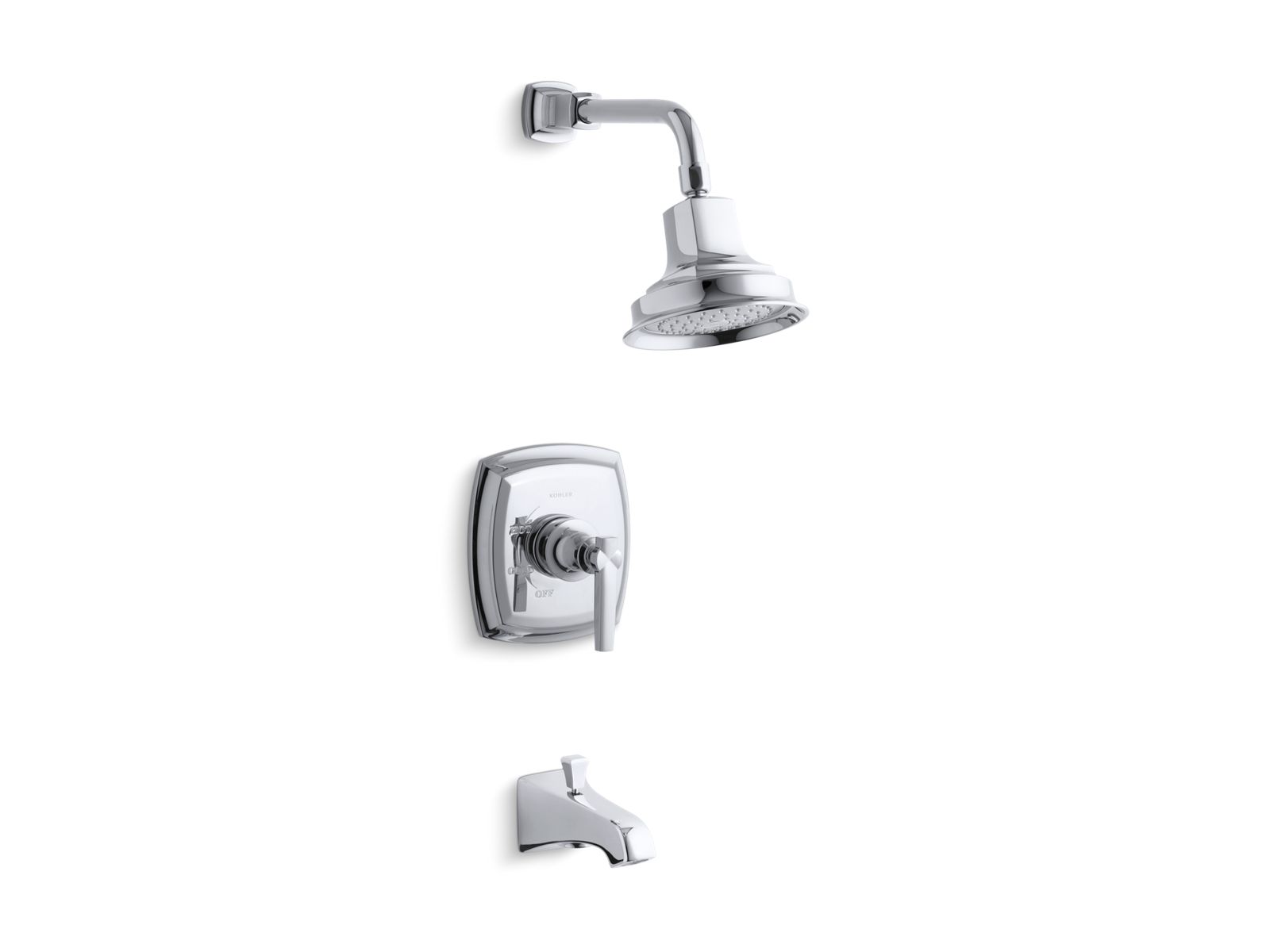 Margaux(R) Rite-Temp(R) pressure-balancing bath and shower faucet trim with lever handle, valve not included