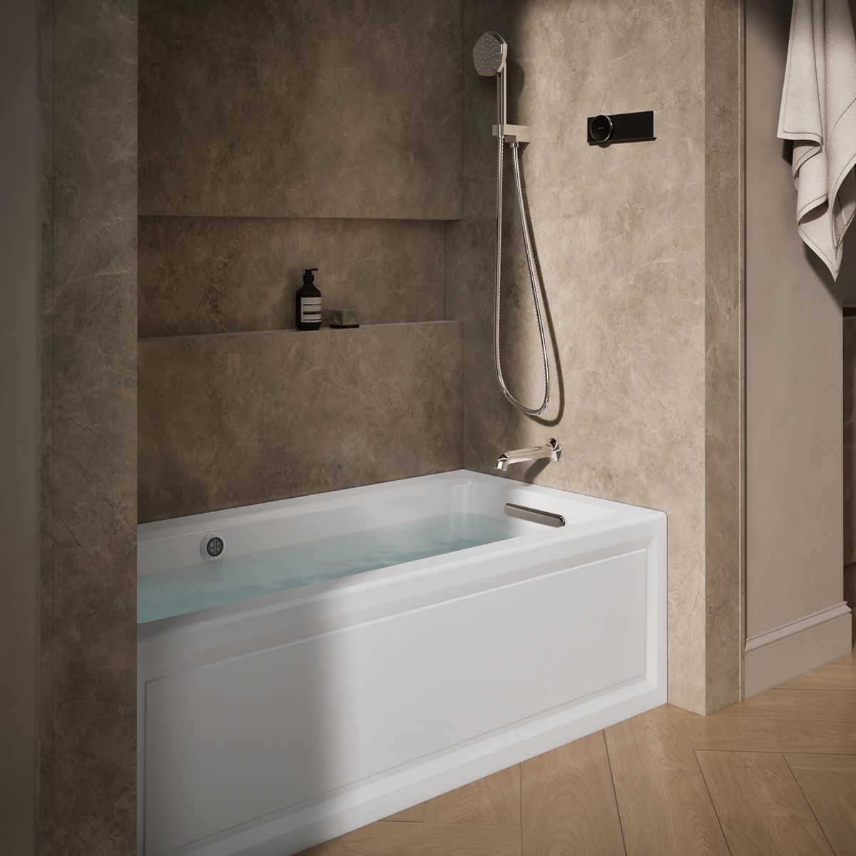 10410-archer-60-x-30-alcove-heated-bubblemassage-air-bath-with-bask-heated-surface-right-drain-8.jpg Archer® 60" x 30" alcove Heated BubbleMassage™ air bath with Bask® heated surface, right drain