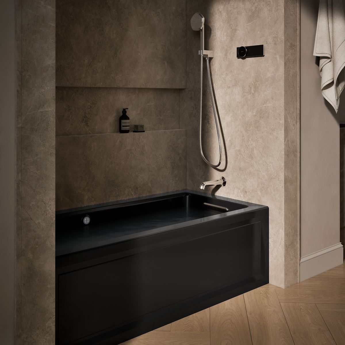 10410-archer-60-x-30-alcove-heated-bubblemassage-air-bath-with-bask-heated-surface-right-drain-9.jpg Archer® 60" x 30" alcove Heated BubbleMassage™ air bath with Bask® heated surface, right drain