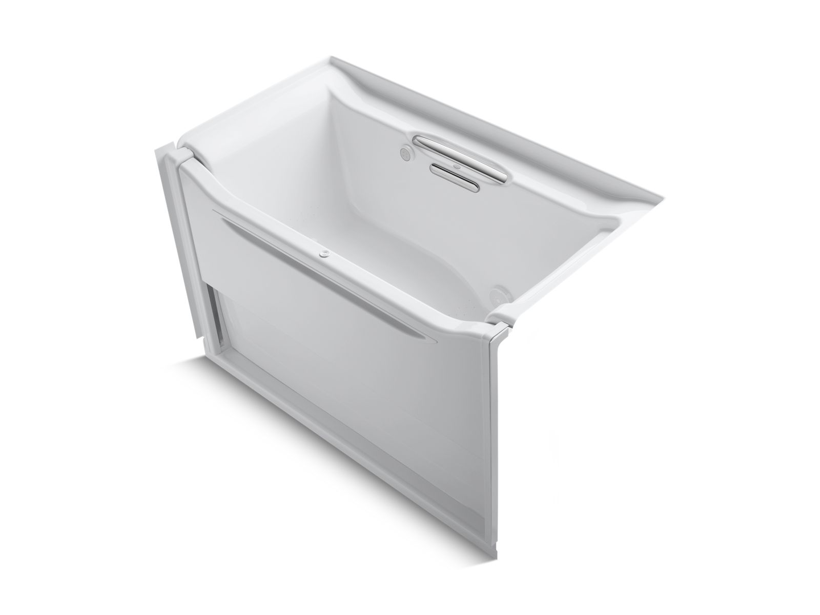 Elevance® Rising Wall 60-1/4" x 34" alcove BubbleMassage™ air bath with right-hand drain