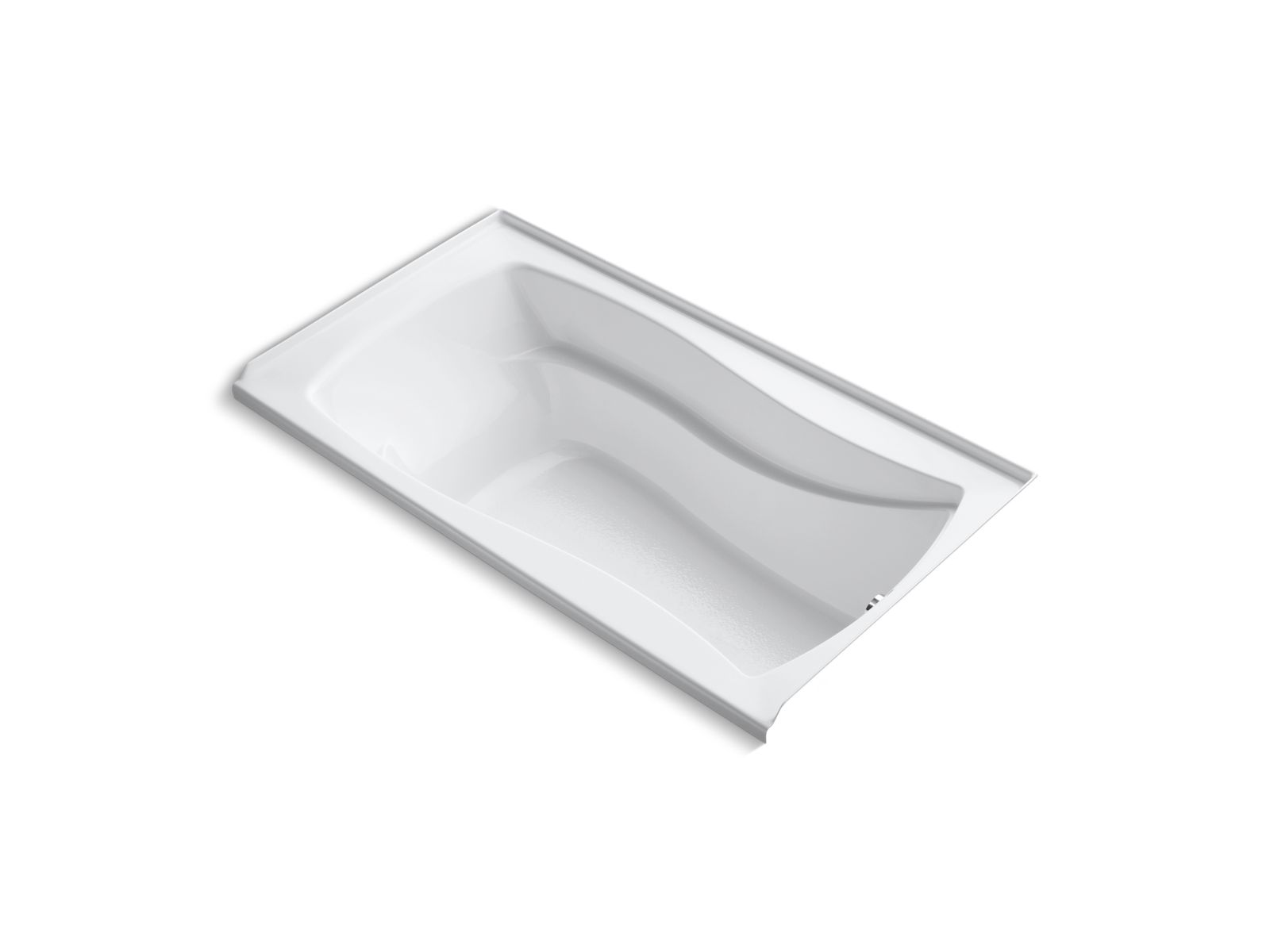 Mariposa® 66" x 36" alcove VibrAcoustic® bath with integral flange and right-hand drain