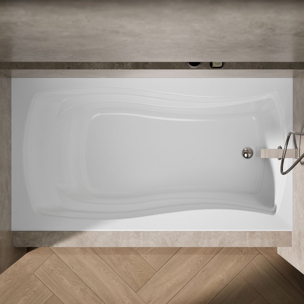 10625-mariposa-66-x-36-alcove-bath-with-alcove-and-right-hand-drain-12.jpg Mariposa® 66" x 36" alcove bath with alcove and right-hand drain