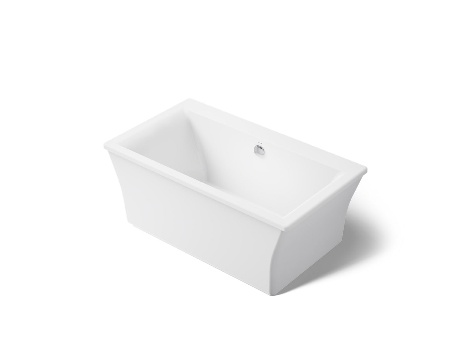 Stargaze® 60-1/4" x 34-1/4" freestanding bath with fluted shroud