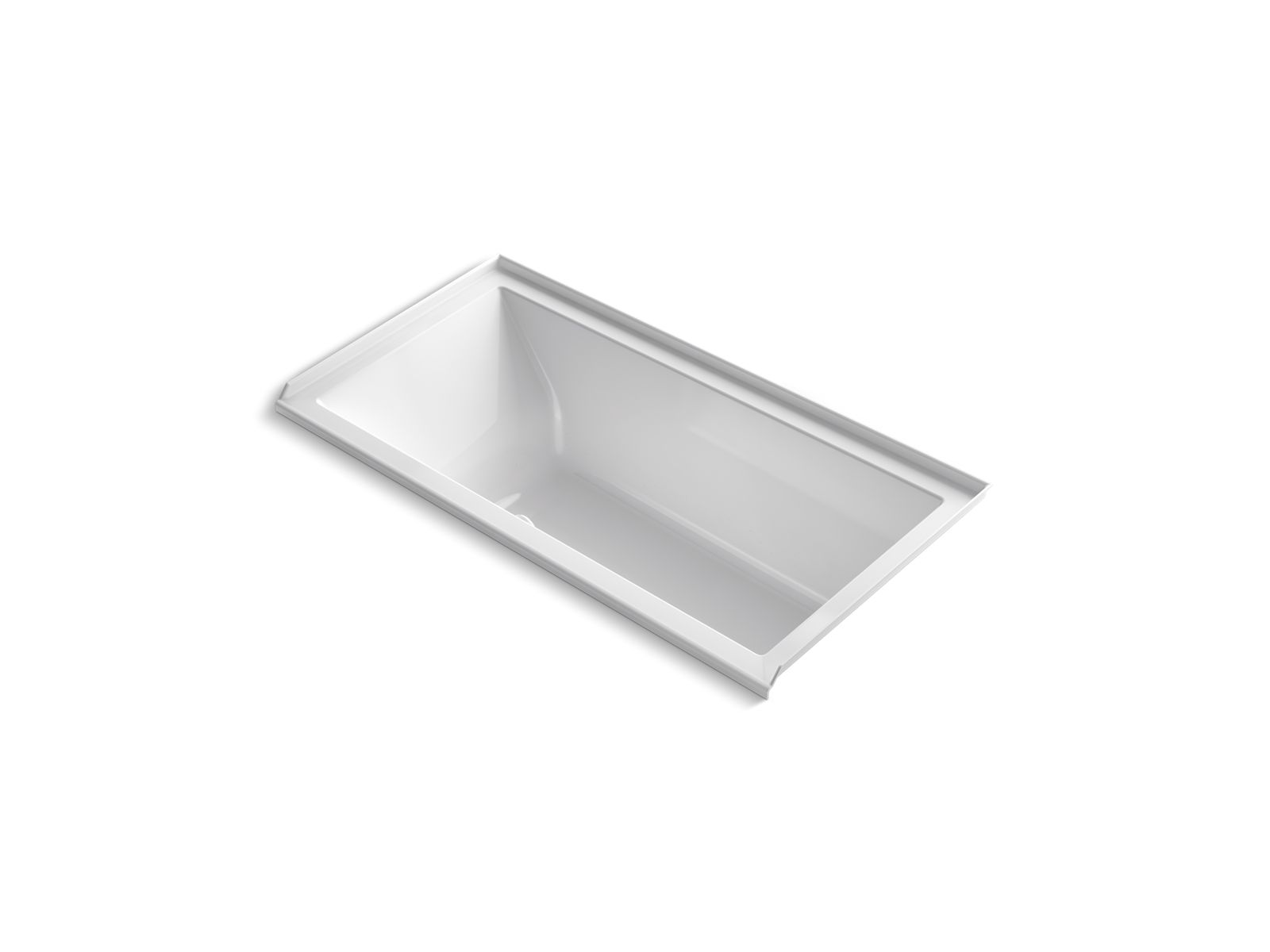 Underscore® 60" x 30" alcove Heated BubbleMassage™ air bath, right drain