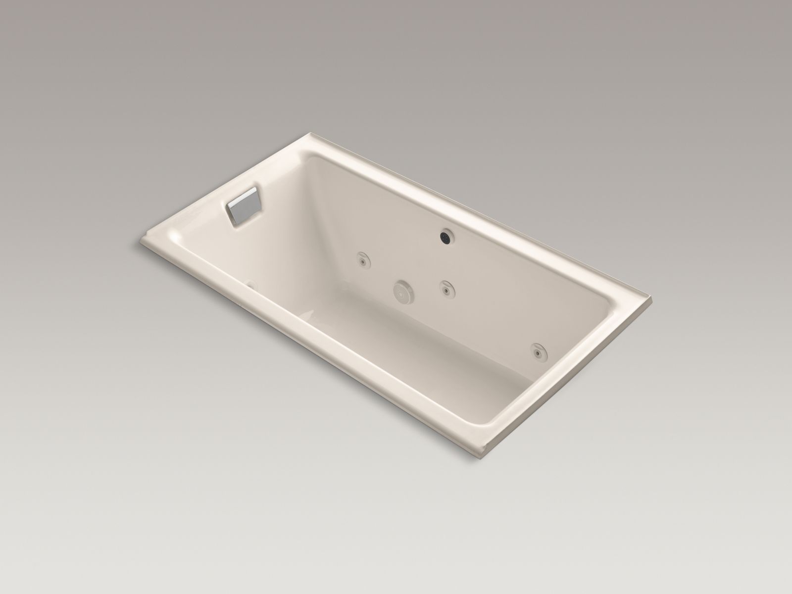 10753-tea-for-two-66-x-36-alcove-whirlpool-with-left-hand-drain-and-heater-without-trim-4.jpg Tea-for-Two® 66" x 36" alcove whirlpool with left-hand drain and heater without trim