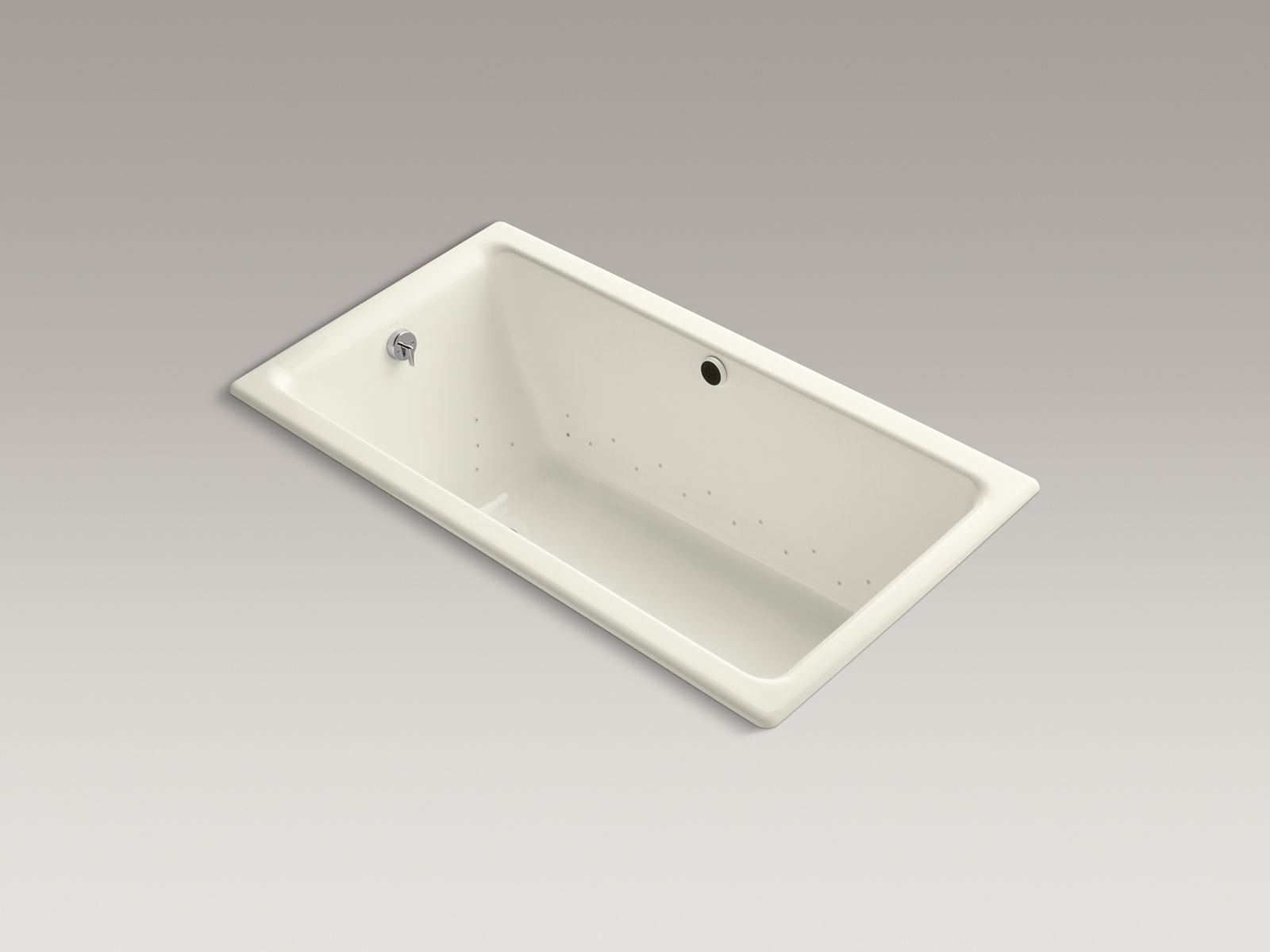 Kathryn(R) 66" x 36" drop-in BubbleMassage(TM) Air Bath with Biscuit airjet color finish