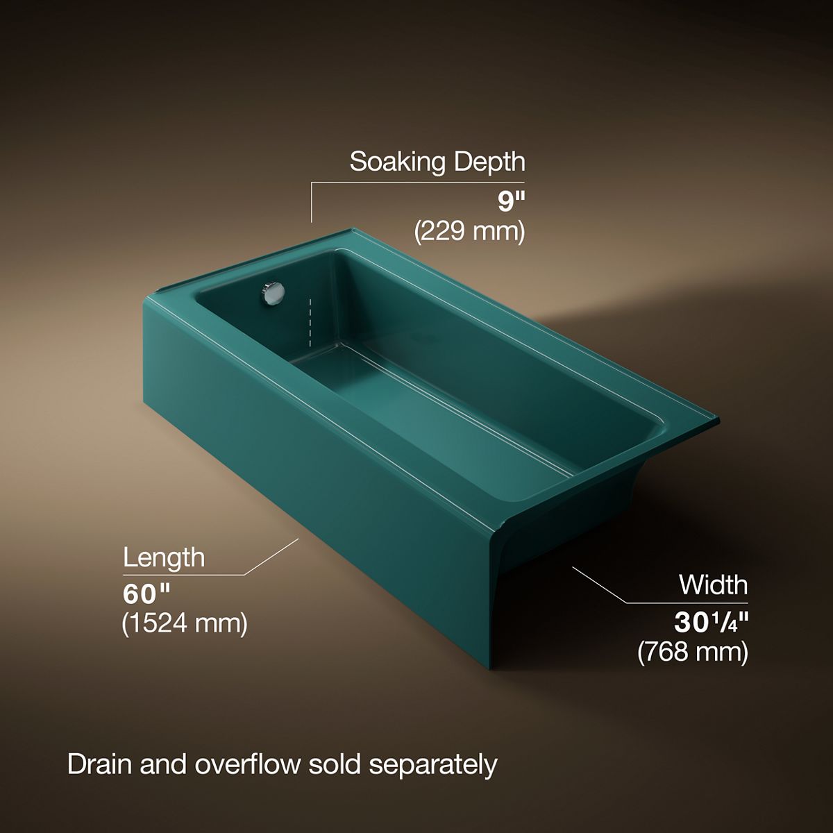11049-bellwether-60-x-30-1-4-alcove-bath-left-drain-26.jpg Bellwether® 60" x 30-1/4" alcove bath, left drain