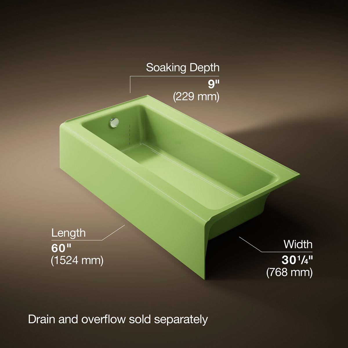 11049-bellwether-60-x-30-1-4-alcove-bath-left-drain-27.jpg Bellwether® 60" x 30-1/4" alcove bath, left drain