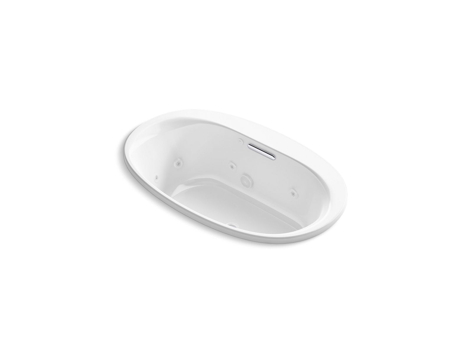 Underscore® 60" x 36" drop-in heated whirlpool bath