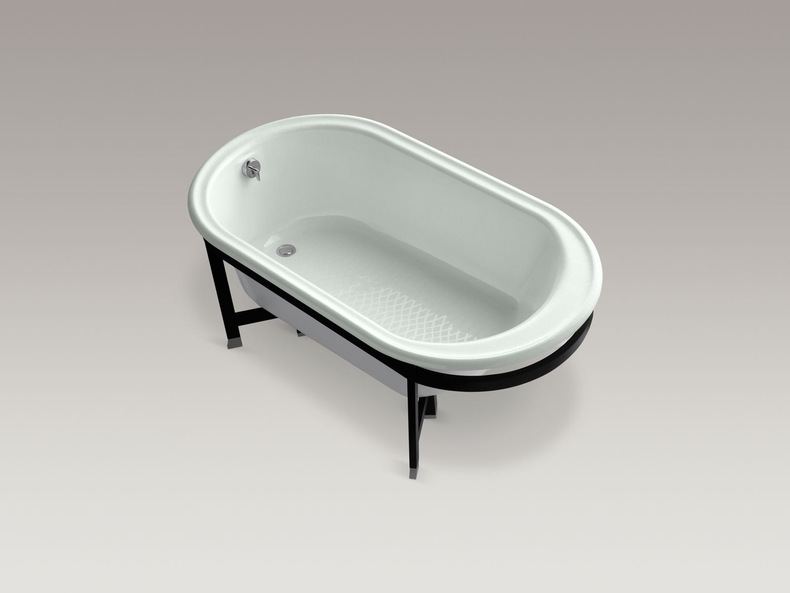 11264-iron-works-r-tellieur-r-66-x-36-freestanding-bath-with-white-exterior-and-black-forest-surround-11.jpg Iron Works(R) Tellieur(R) 66" x 36" freestanding bath with White exterior and Black Forest surround