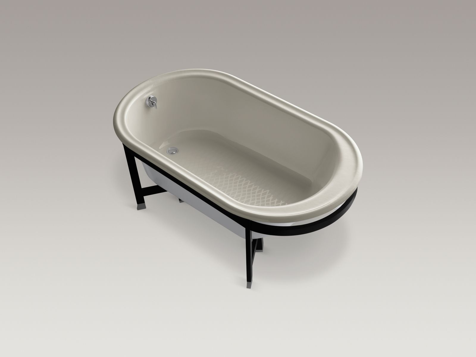 11264-iron-works-r-tellieur-r-66-x-36-freestanding-bath-with-white-exterior-and-black-forest-surround-13.jpg Iron Works(R) Tellieur(R) 66" x 36" freestanding bath with White exterior and Black Forest surround