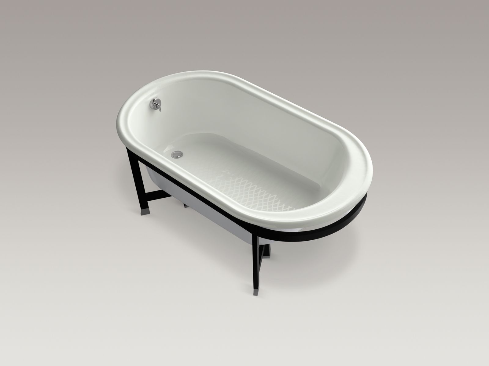 11264-iron-works-r-tellieur-r-66-x-36-freestanding-bath-with-white-exterior-and-black-forest-surround-15.jpg Iron Works(R) Tellieur(R) 66" x 36" freestanding bath with White exterior and Black Forest surround