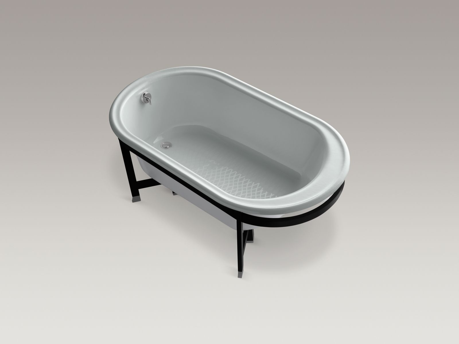 11264-iron-works-r-tellieur-r-66-x-36-freestanding-bath-with-white-exterior-and-black-forest-surround-7.jpg Iron Works(R) Tellieur(R) 66" x 36" freestanding bath with White exterior and Black Forest surround