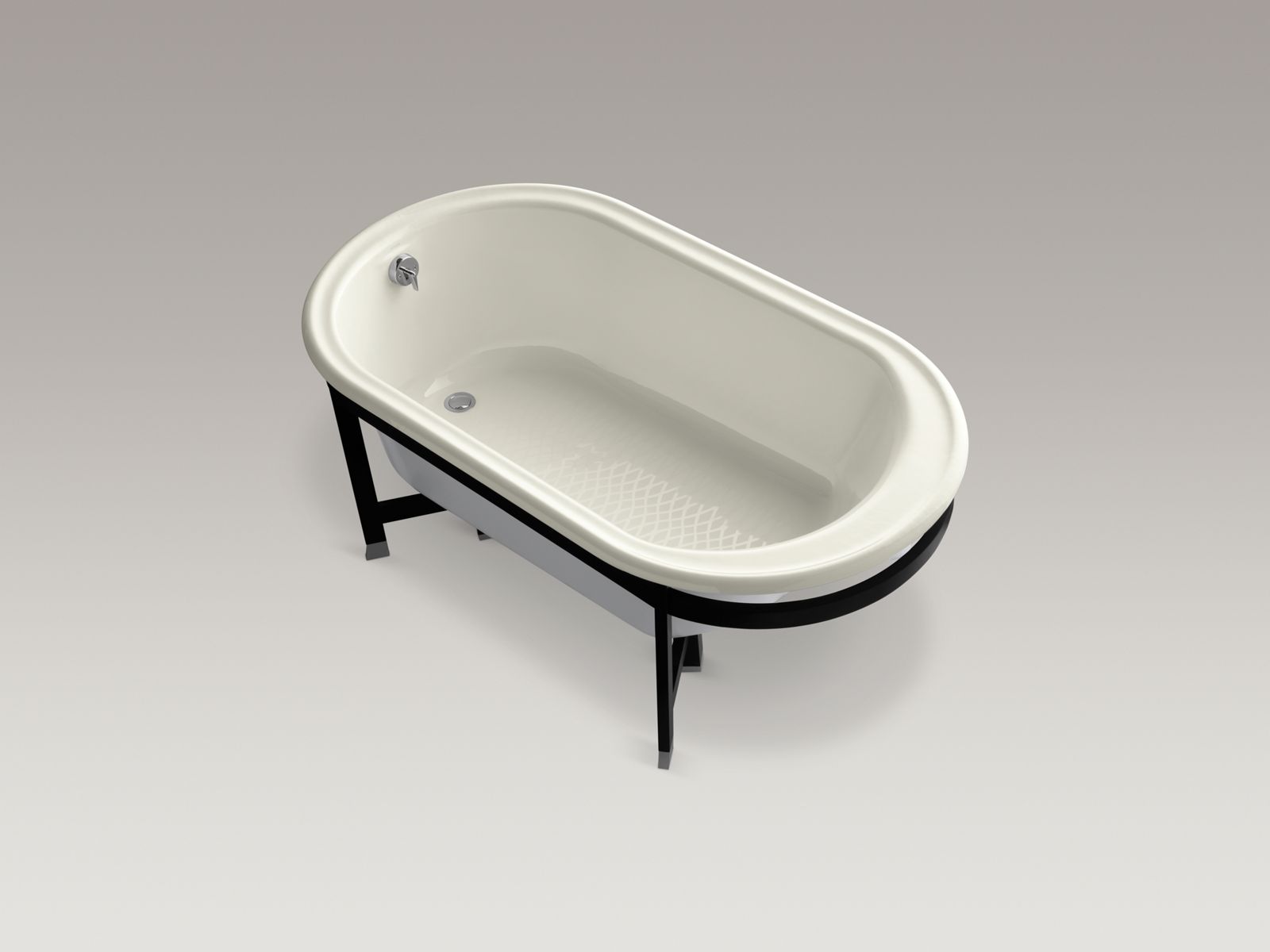 11264-iron-works-r-tellieur-r-66-x-36-freestanding-bath-with-white-exterior-and-black-forest-surround-8.jpg Iron Works(R) Tellieur(R) 66" x 36" freestanding bath with White exterior and Black Forest surround