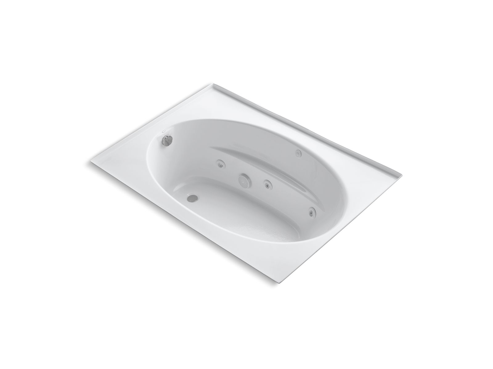 Windward® 60" x 42" drop-in whirlpool with integral flange and heater