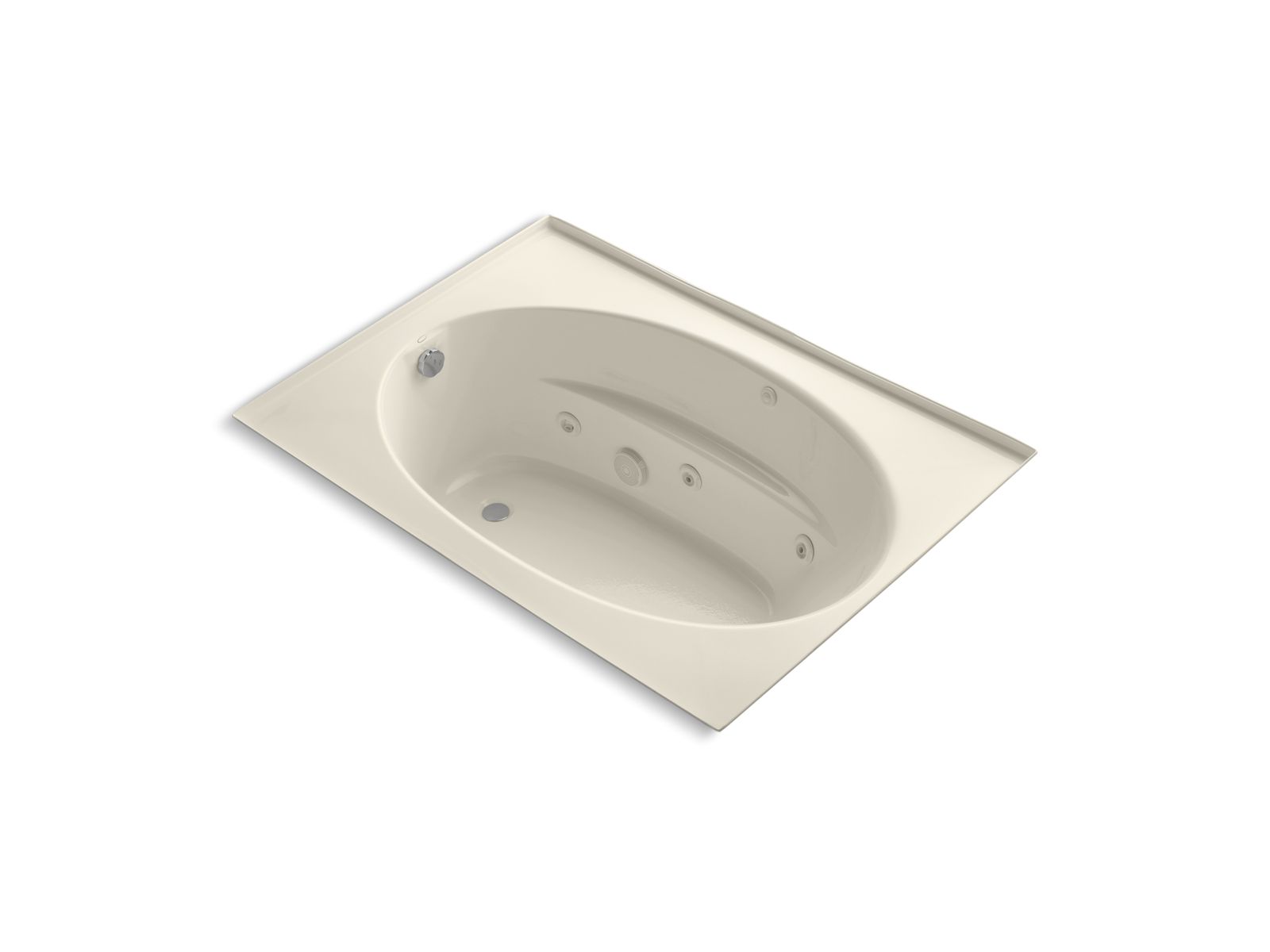Windward® 60" x 42" drop-in whirlpool with integral flange and heater