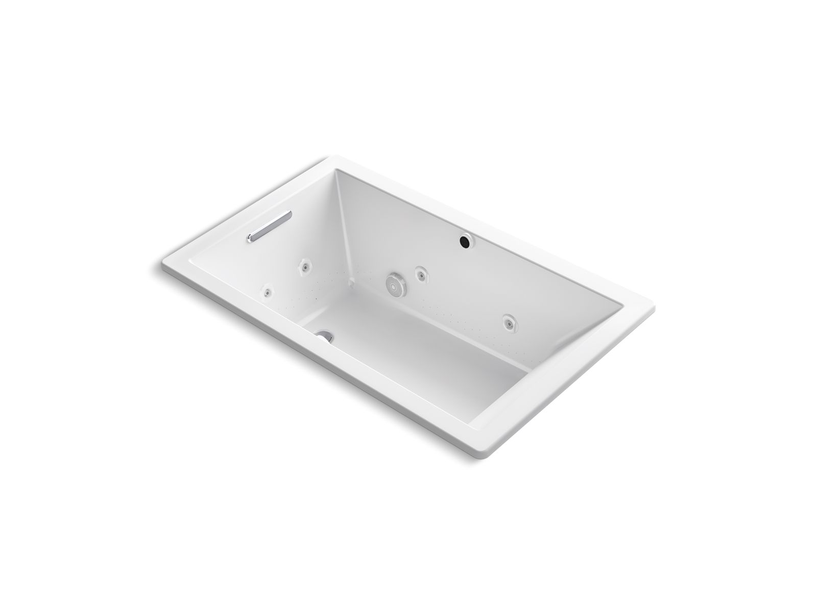 Underscore® 60" x 36" drop-in BubbleMassage™ air bath and whirlpool