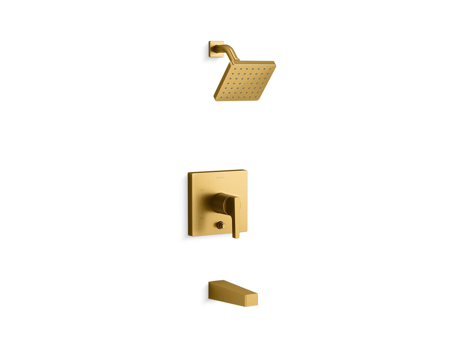 Honesty® Rite-Temp® bath and shower trim kit with push-button diverter, 1.75 gpm