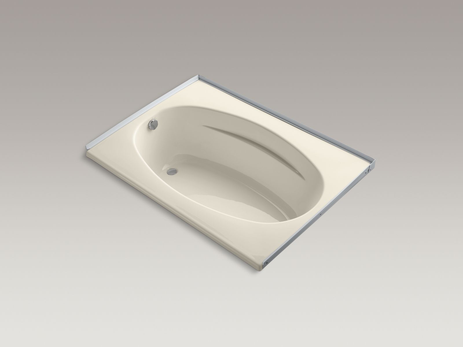 6042 60" x 42" alcove bath with integral flange and left-hand drain