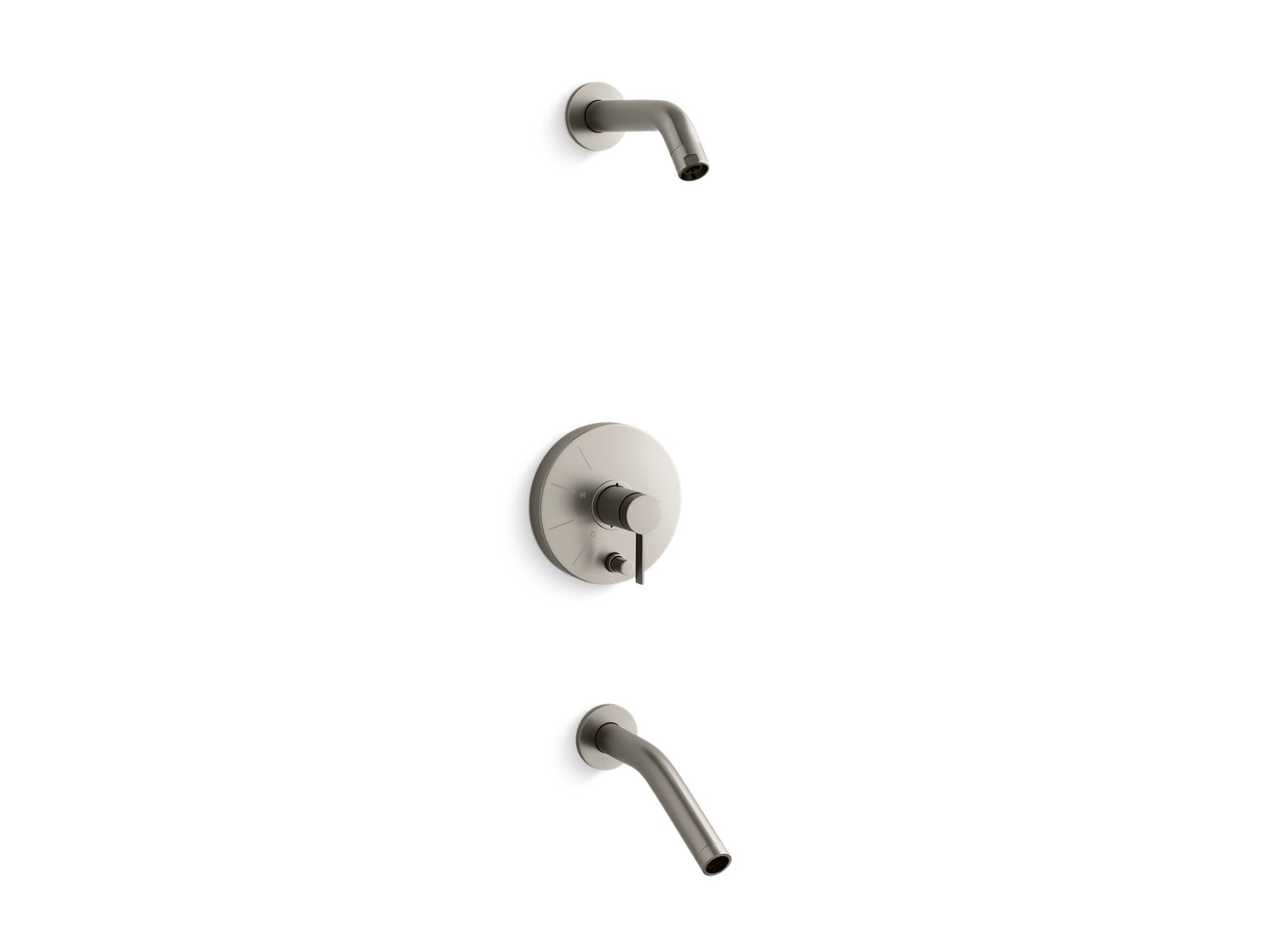 Stillness(R) bath and shower faucet trim with lever handles