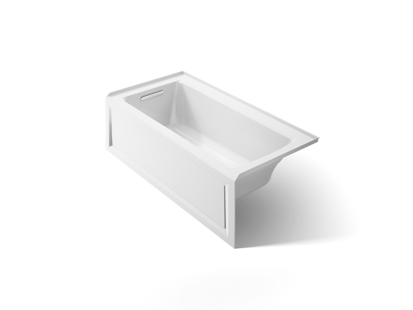 Archer® 60" x 30" alcove bath with Bask® heated surface, alcove left drain
