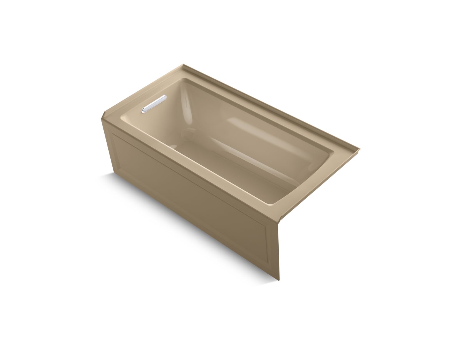 Archer® 60" x 30" alcove bath with Bask® heated surface, alcove left drain