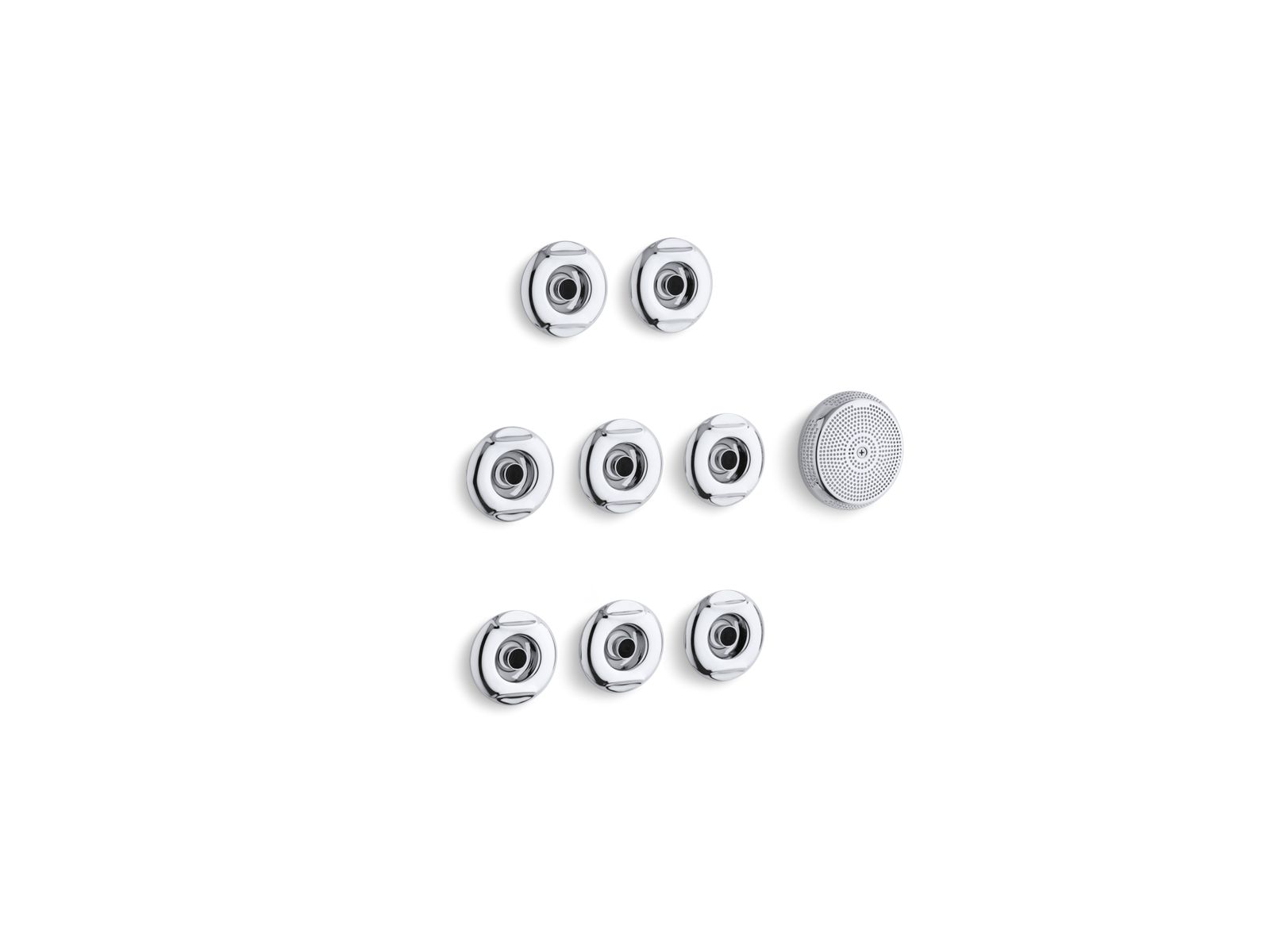 Flexjet® Whirlpool trim kit with eight jets