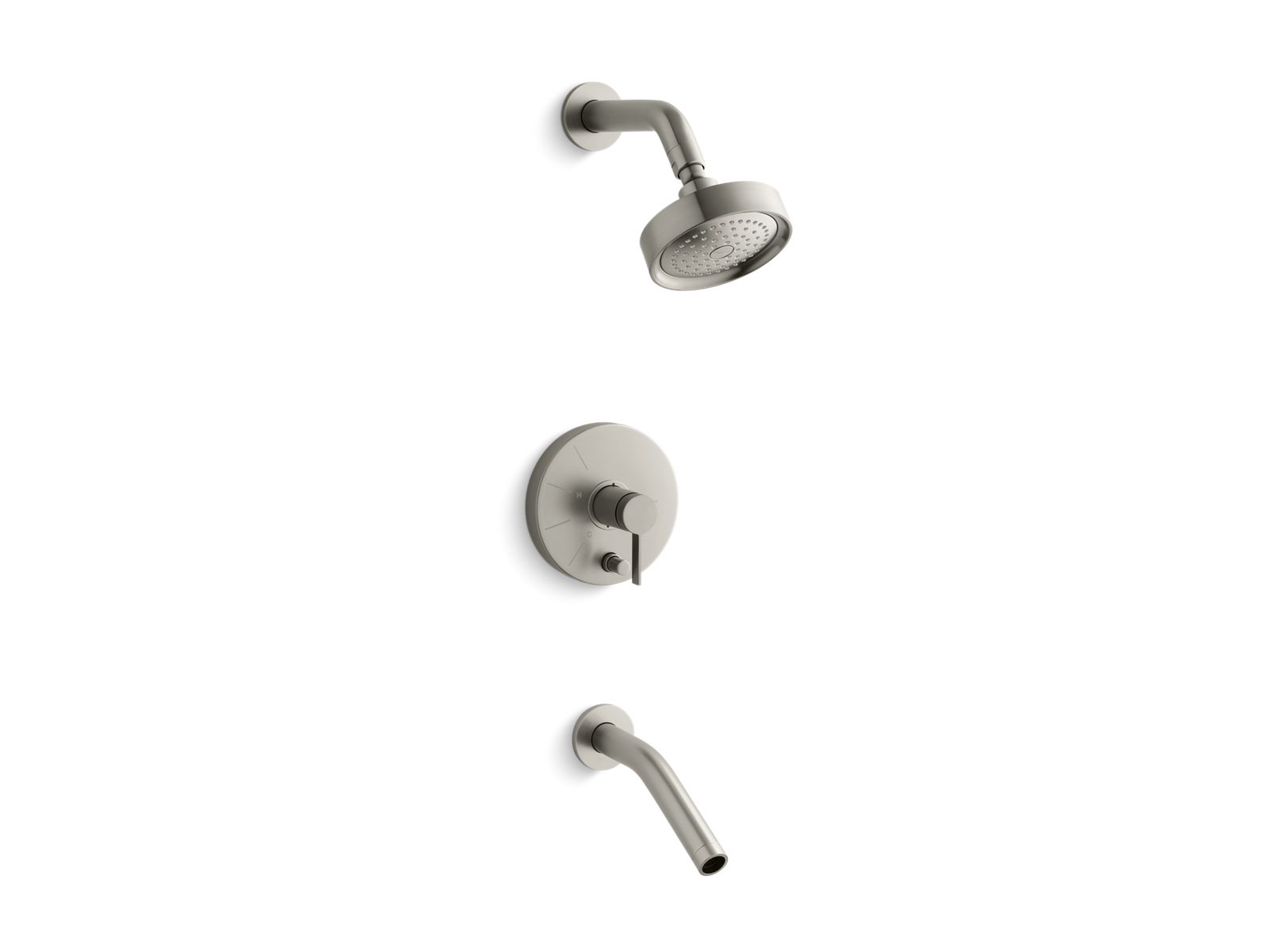 Stillness® Rite-Temp® pressure-balancing bath and shower faucet trim, lever handle