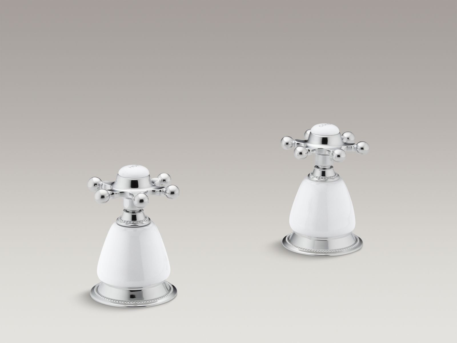 Antique ceramic handle skirts for bathroom sink faucets