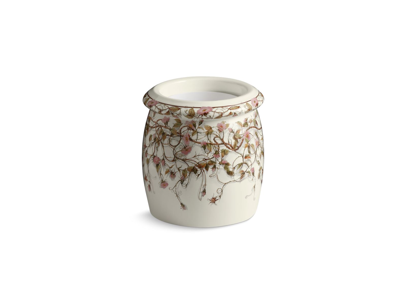 14013-briar-rose-design-on-biscuit-floor-container-1.jpg Briar Rose design on Biscuit floor container