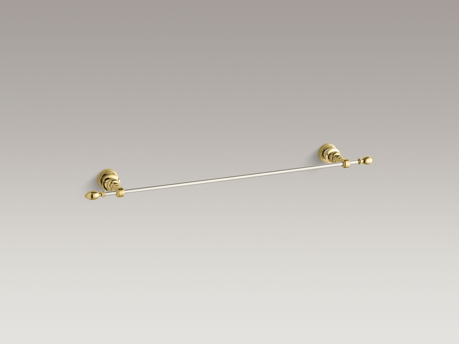 14142-iv-georges-brass-r-24-towel-bar-with-vibrant-r-brushed-nickel-or-polished-nickel-bar-and-accents-2.jpg IV Georges Brass(R) 24" towel bar with Vibrant(R) Brushed Nickel or Polished Nickel bar and accents