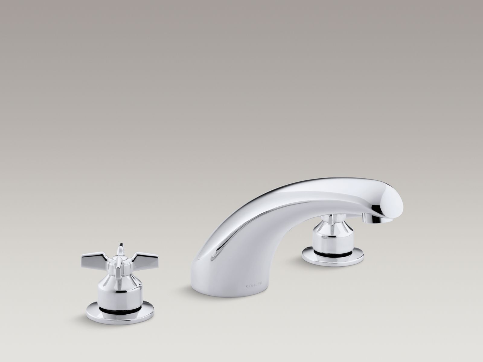 Triton(R) deck-mount commercial bath faucet trim with cross handles, requires valve