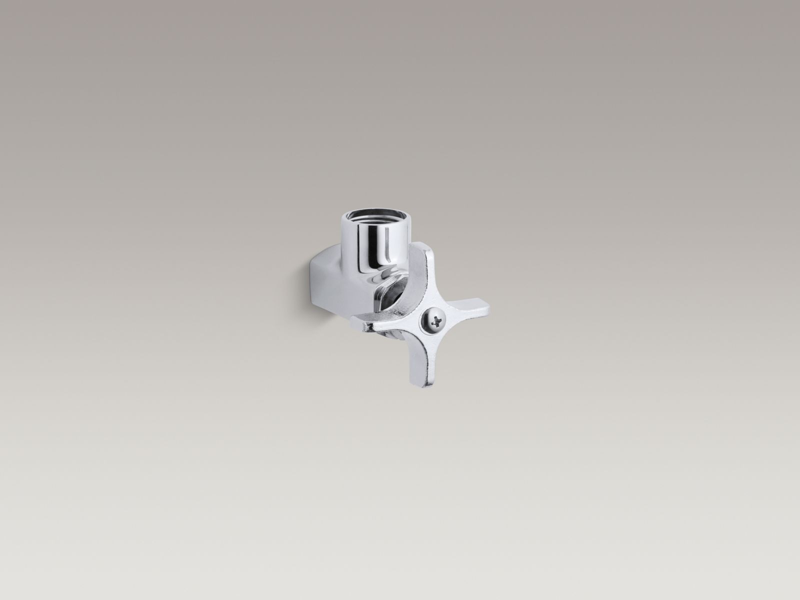 1/2" NPT angle stop with cross handle