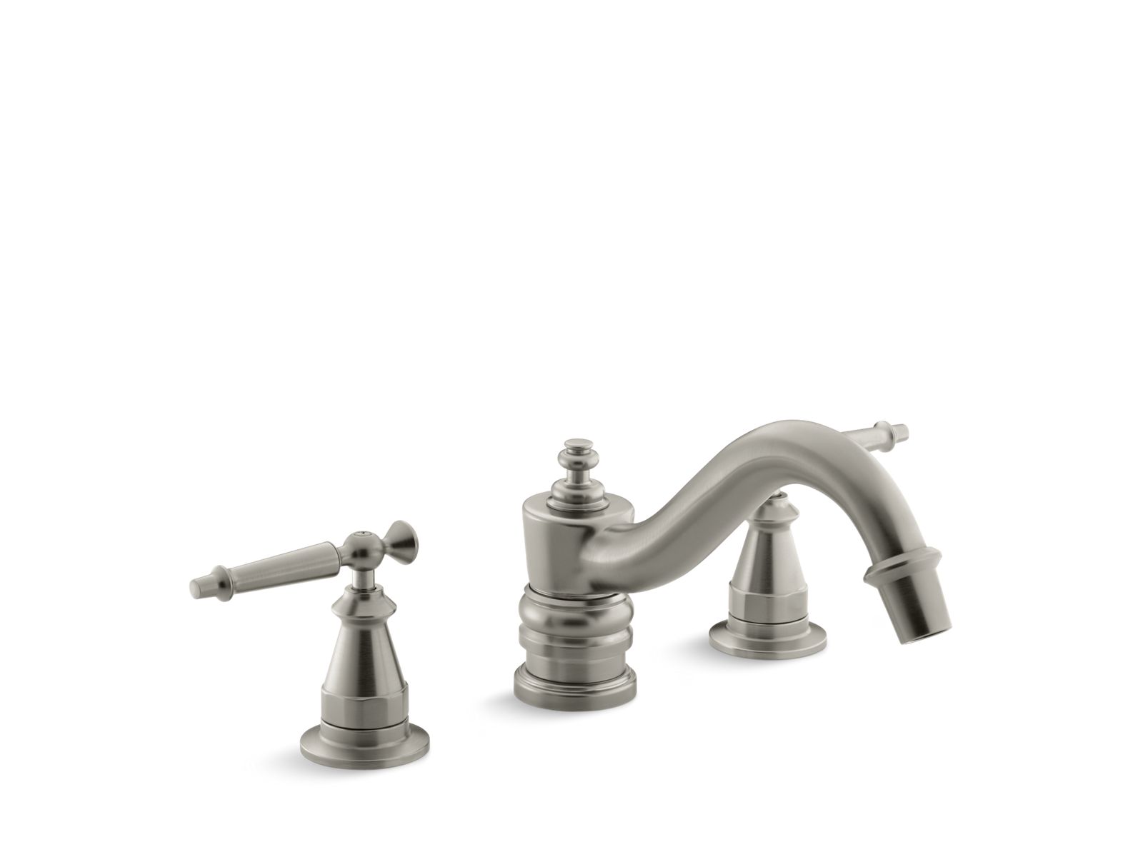 Antique Bath faucet trim for deck-mount high-flow valve, valve not included