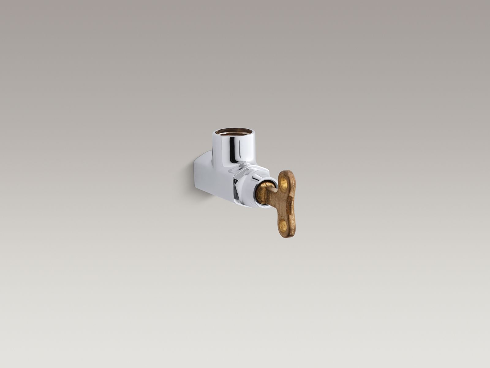 1/2" NPT straight stop with loose-key