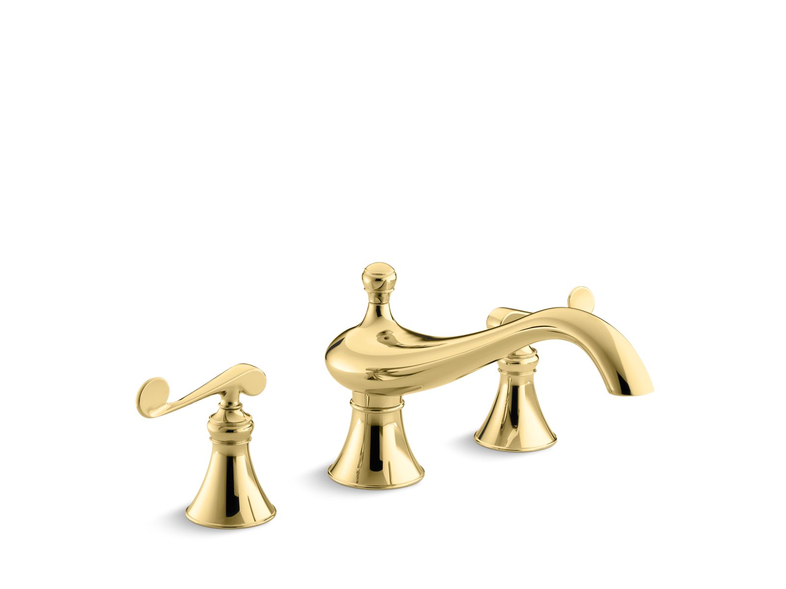 1555-revival-deck-mount-bath-faucet-trim-for-high-flow-valve-with-9-5-8-spout-scroll-lever-handles-valve-not-included-4.jpg Revival® Deck-mount bath faucet trim for high-flow valve with 9-5/8" spout, scroll lever handles, valve not included