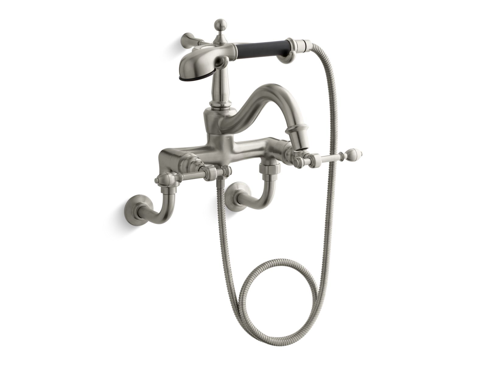 1568-iv-georges-brass-bath-faucet-with-diverter-spout-lever-handles-and-handshower-2.jpg IV Georges Brass® Bath faucet with diverter spout, lever handles and handshower
