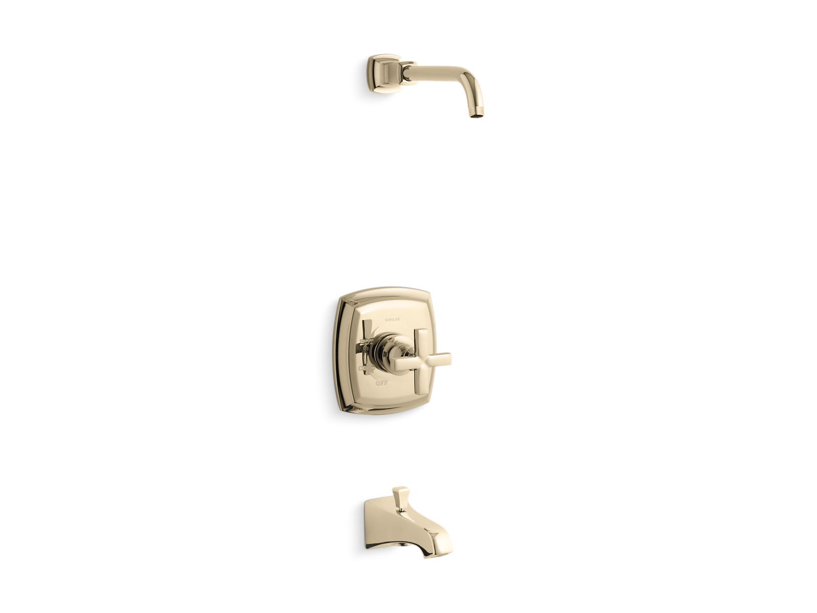 1624-margaux-rite-temp-bath-and-shower-valve-trim-with-cross-handle-and-npt-spout-less-showerhead-2.jpg Margaux® Rite-Temp® bath and shower valve trim with cross handle and NPT spout, less showerhead