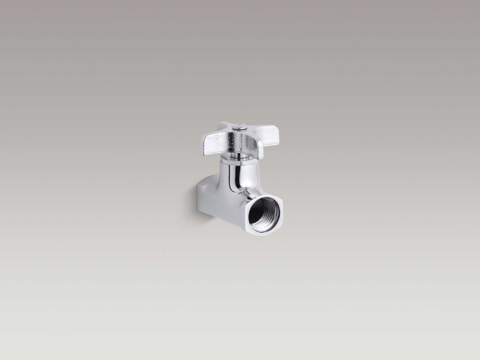 1/2" NPT straight stop with cross handle