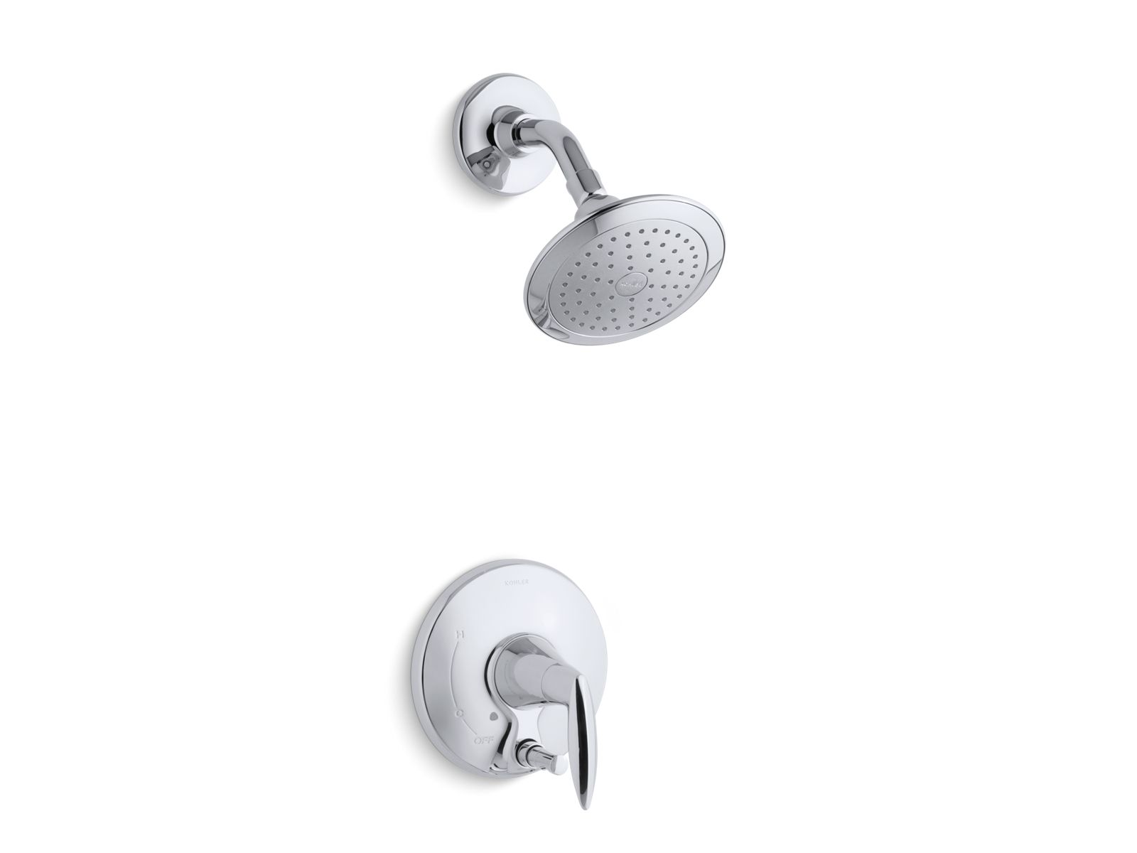 Alteo® Rite-Temp® shower trim kit with push-button diverter and lever handle, 2.5 gpm
