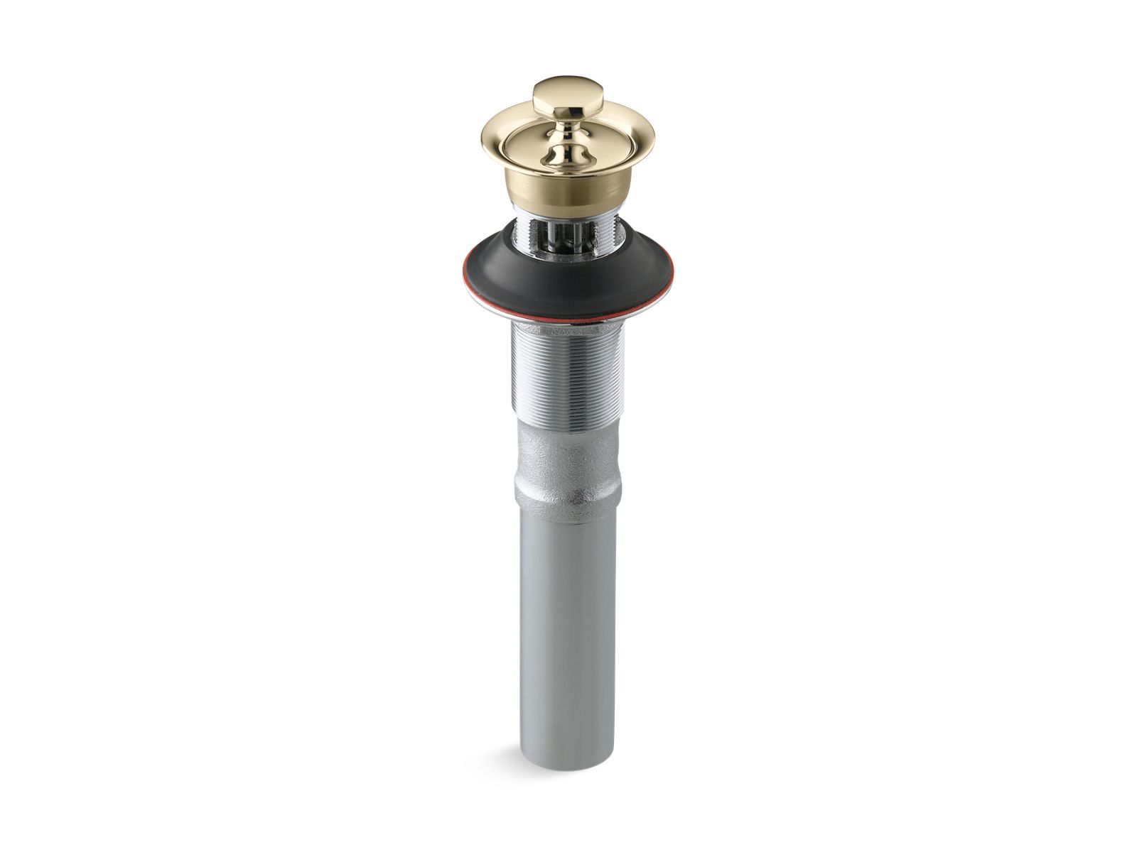 16775-bathroom-sink-drain-with-overflow-and-non-removable-metal-stopper-4.jpg Bathroom sink drain with overflow and non-removable metal stopper