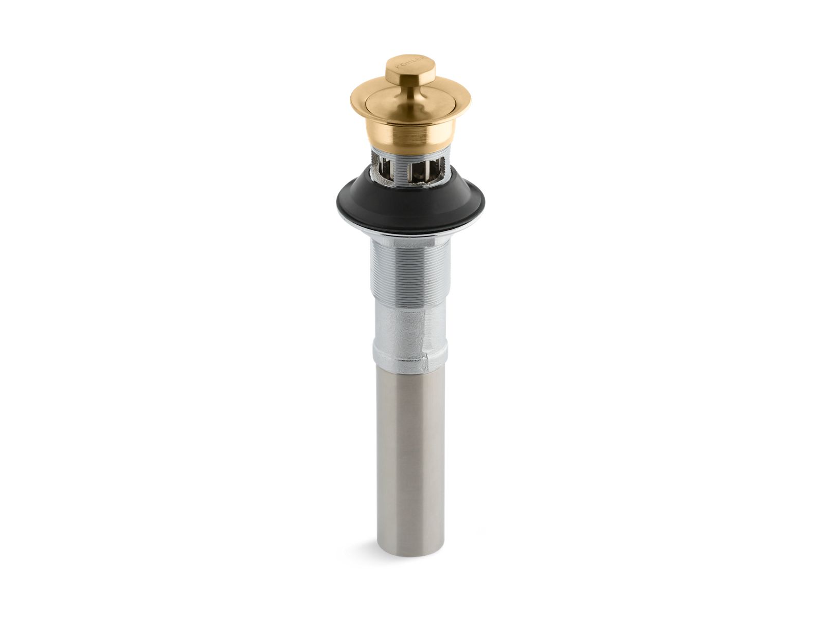16775-bathroom-sink-drain-with-overflow-and-non-removable-metal-stopper-5.jpg Bathroom sink drain with overflow and non-removable metal stopper