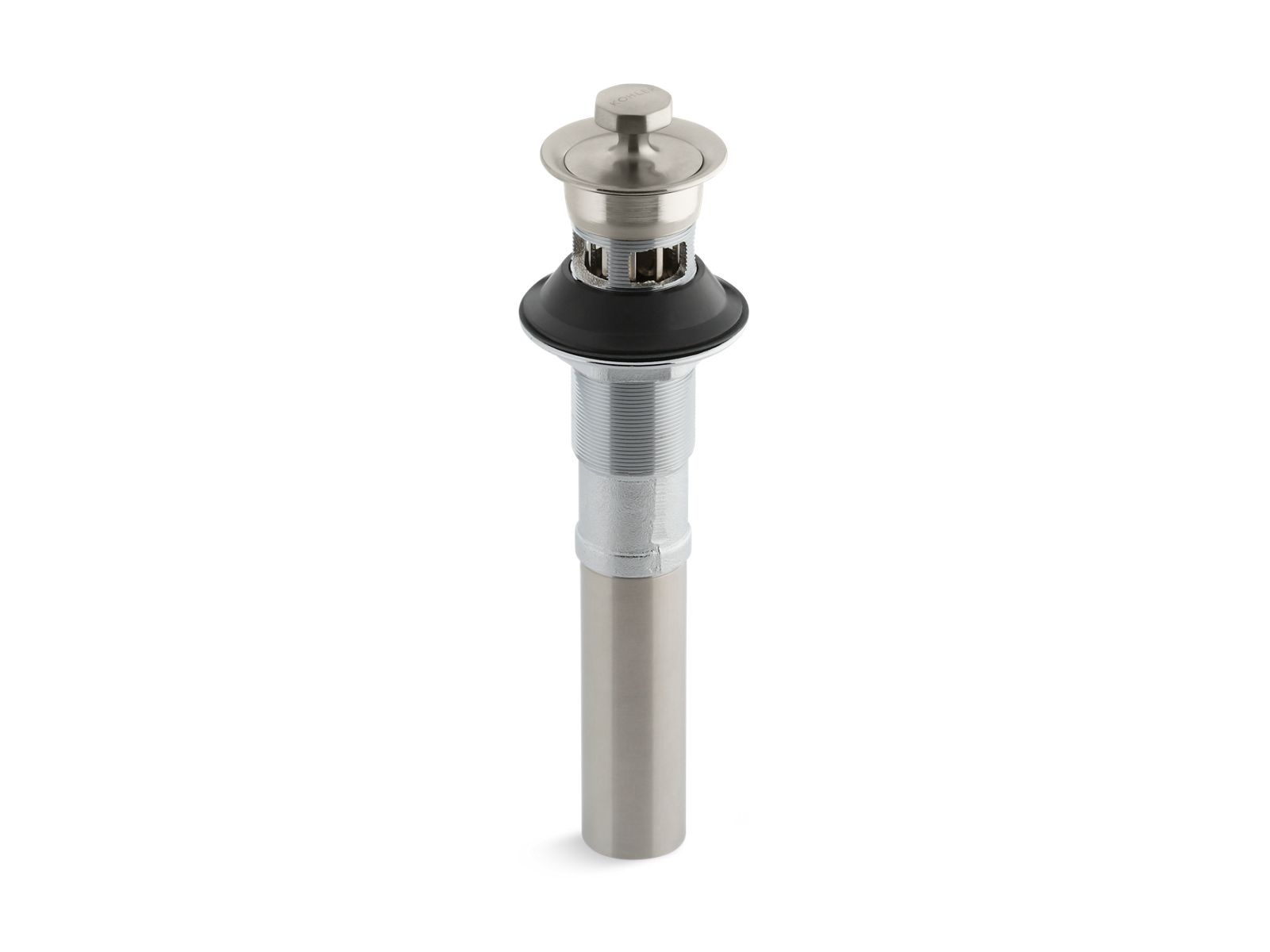 16775-bathroom-sink-drain-with-overflow-and-non-removable-metal-stopper-6.jpg Bathroom sink drain with overflow and non-removable metal stopper