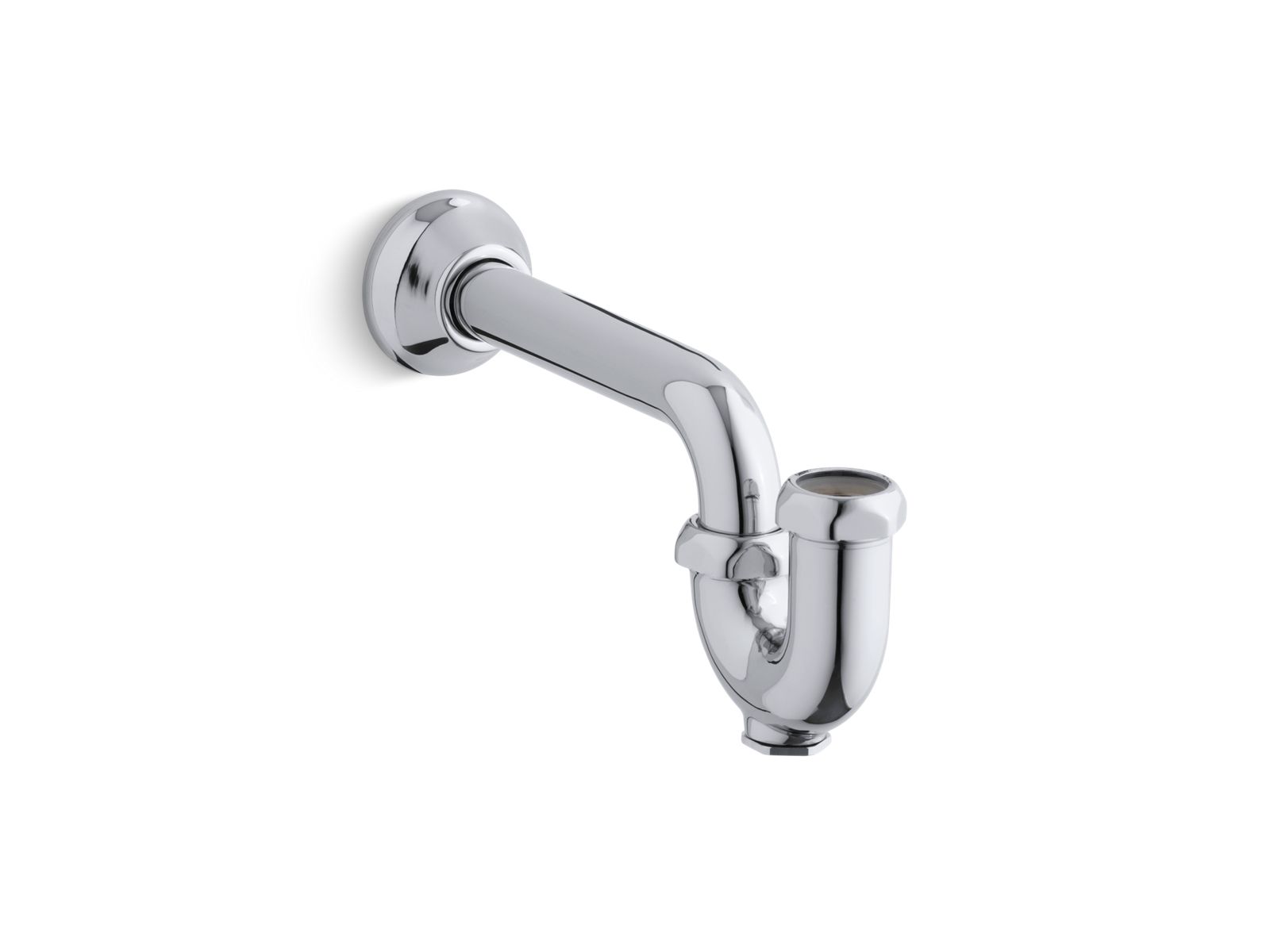 Adjustable P-trap with tubing outlet, 1-1/4" x 1-1/4"