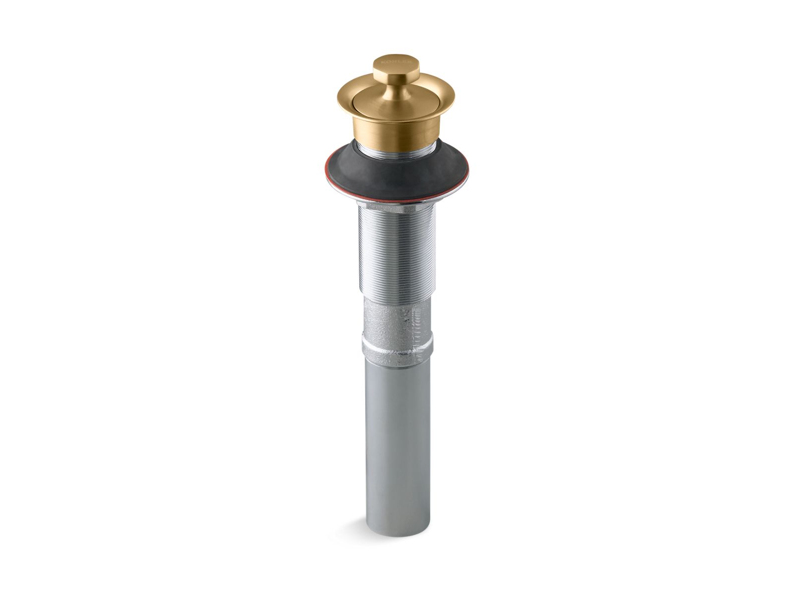 17009-bathroom-sink-drain-with-non-removable-metal-stopper-and-without-overflow-5.jpg Bathroom sink drain with non-removable metal stopper and without overflow