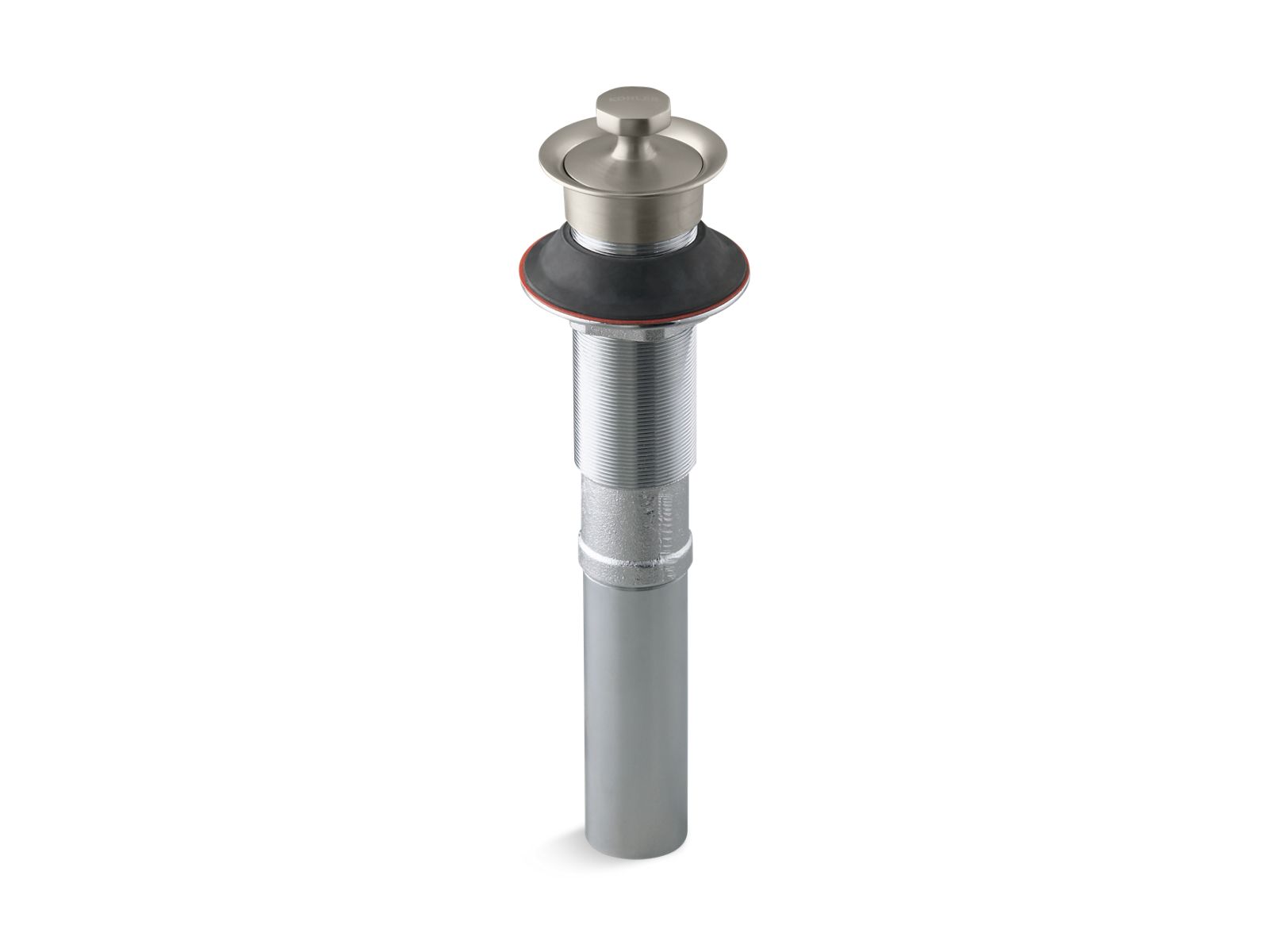 17009-bathroom-sink-drain-with-non-removable-metal-stopper-and-without-overflow-6.jpg Bathroom sink drain with non-removable metal stopper and without overflow