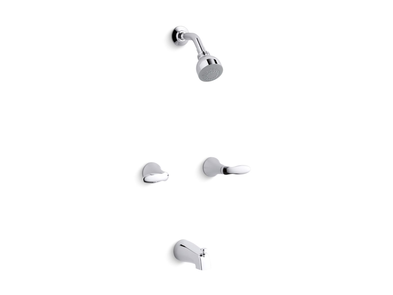 1707-coralais-bath-shower-trim-set-with-lever-handles-valve-not-included-1.jpg Coralais® Bath/shower trim set with lever handles, valve not included