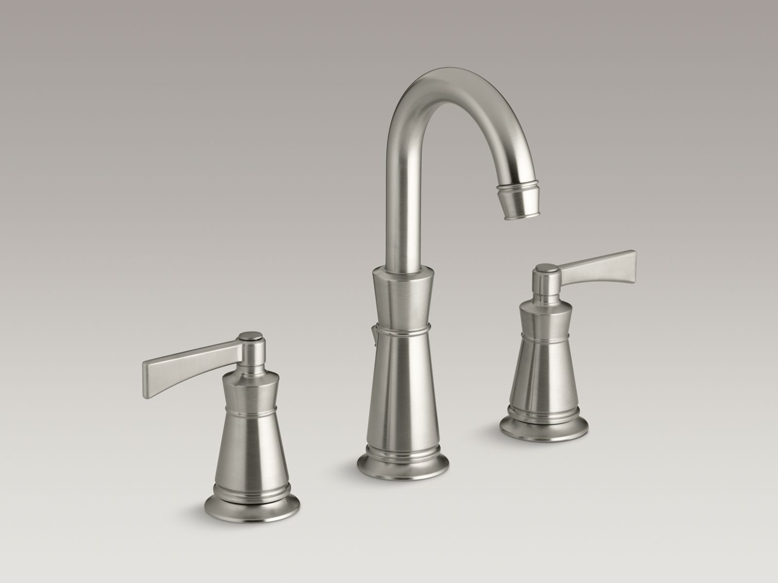 Archer(R) widespread bathroom sink faucet with plastic drain